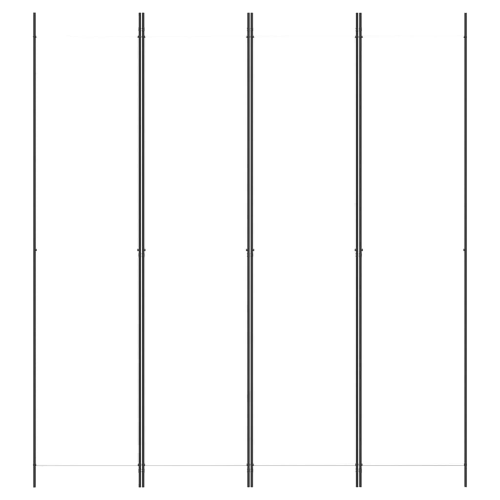 vidaXL Διαχωριστικό Δωματίου με 4 Πάνελ Λευκό 200 x 220 εκ. Υφασμάτινο
