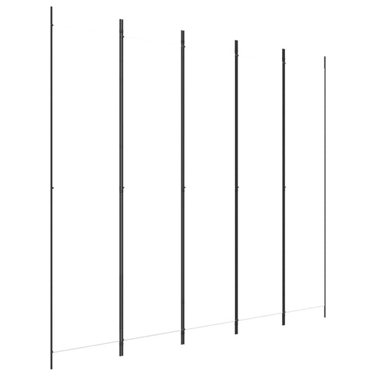 vidaXL Διαχωριστικό Δωματίου με 5 Πάνελ Λευκό 250x220 εκ. από Ύφασμα