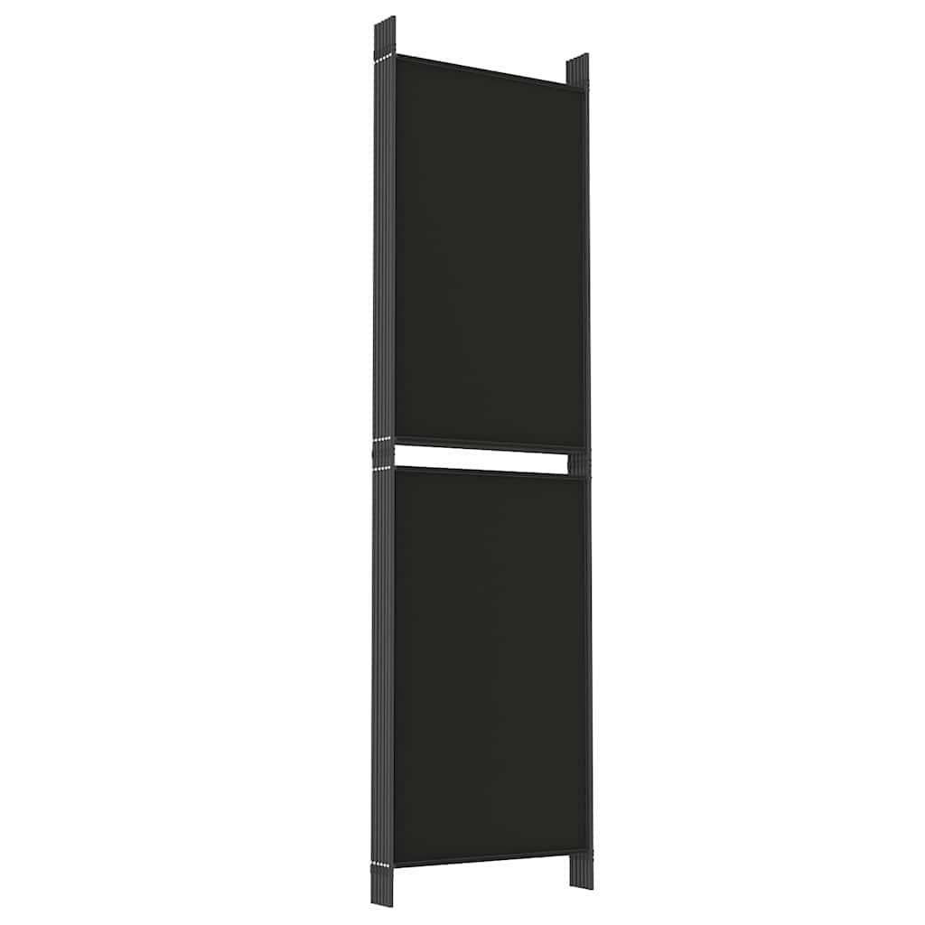 vidaXL Διαχωριστικό Δωματίου με 6 Πάνελ Μαύρο 300x180 εκ. από Ύφασμα