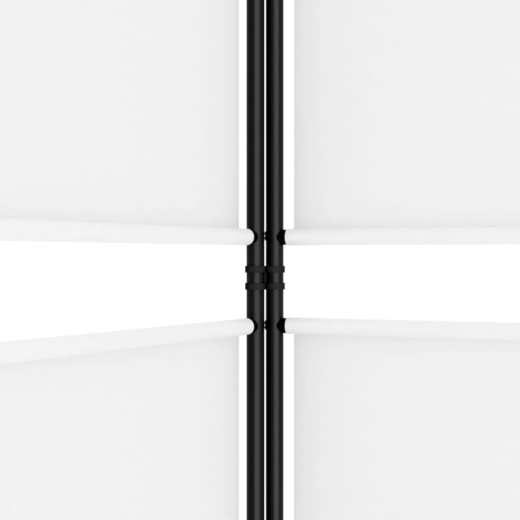 vidaXL Διαχωριστικό Δωματίου με 5 Πάνελ Λευκό 250x200 εκ. από Ύφασμα