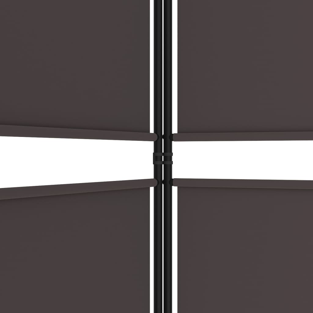 vidaXL Διαχωριστικό Δωματίου με 3 Πάνελ Καφέ 150x220 εκ. από Ύφασμα