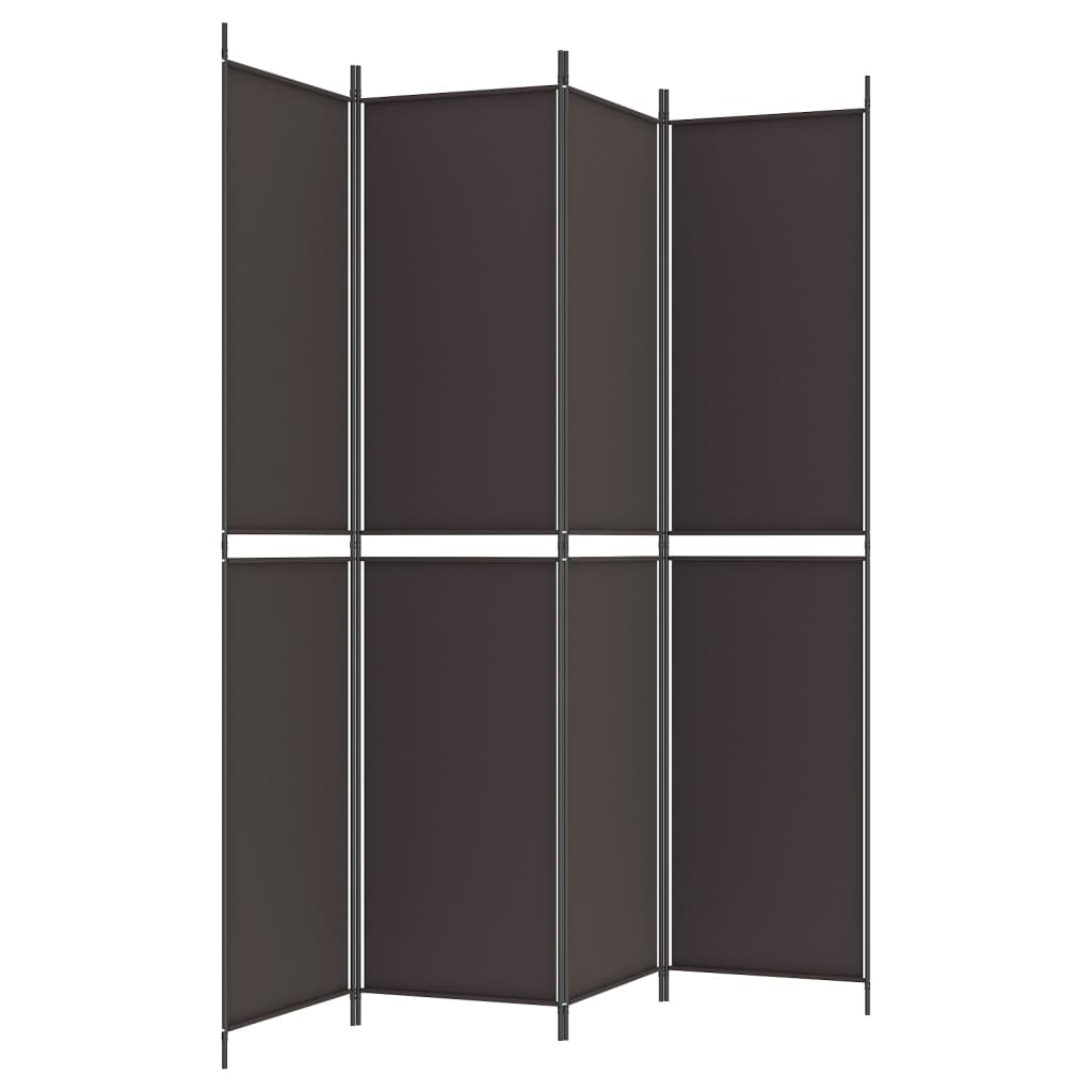 vidaXL Διαχωριστικό Δωματίου με 4 Πάνελ Μαύρο 200 x 220 εκ. Υφασμάτινο