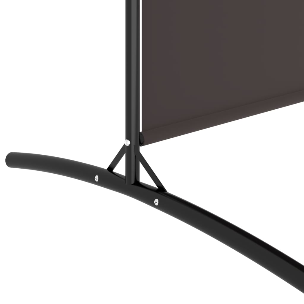 vidaXL Διαχωριστικό Δωματίου με 6 Πάνελ Καφέ 520x180 εκ. από Ύφασμα