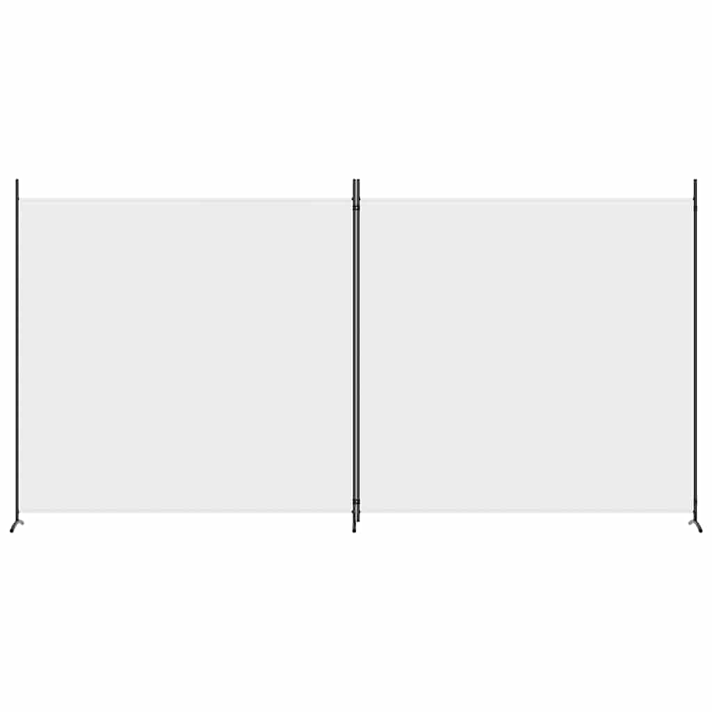 vidaXL Διαχωριστικό Δωματίου με 2 Πάνελ Λευκό 348 x 180 εκ. από Ύφασμα