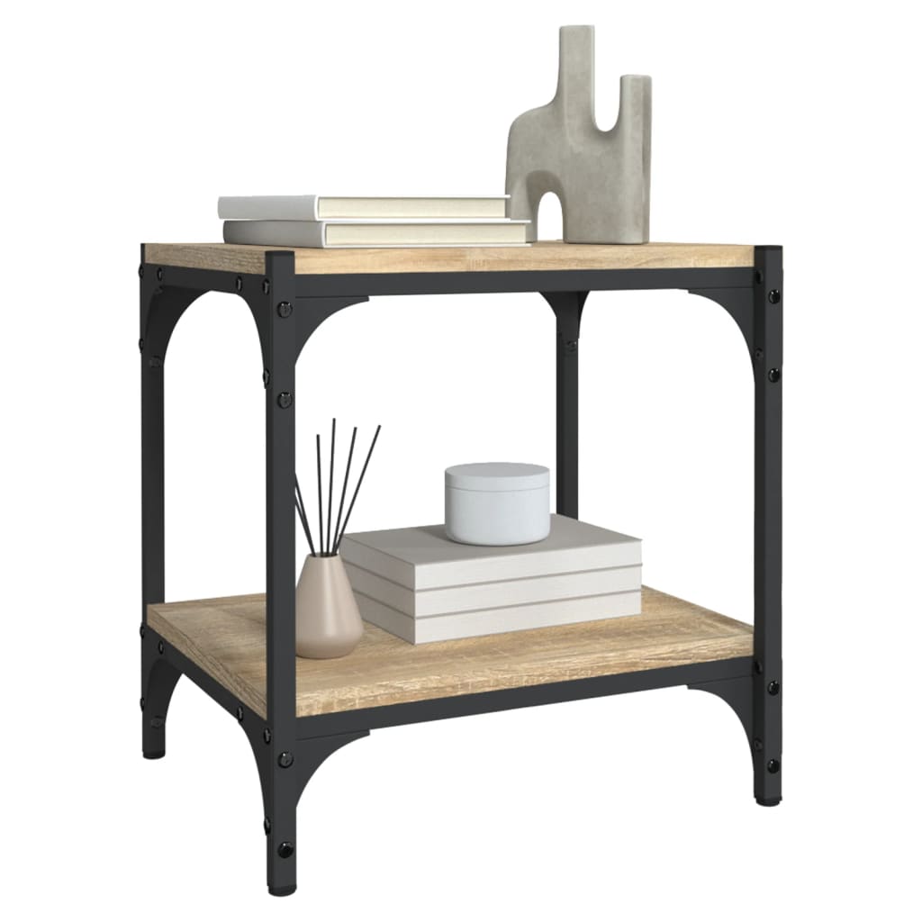 vidaXL Έπιπλο Τηλεόρασης Sonoma Δρυς 40x33x41 εκ. Επεξ. Ξύλο & Ατσάλι