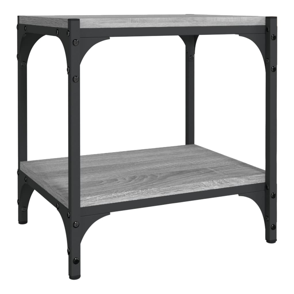 vidaXL Έπιπλο Τηλεόρασης Γκρι Sonoma 40x33x41 εκ. Επεξ. Ξύλο & Ατσάλι