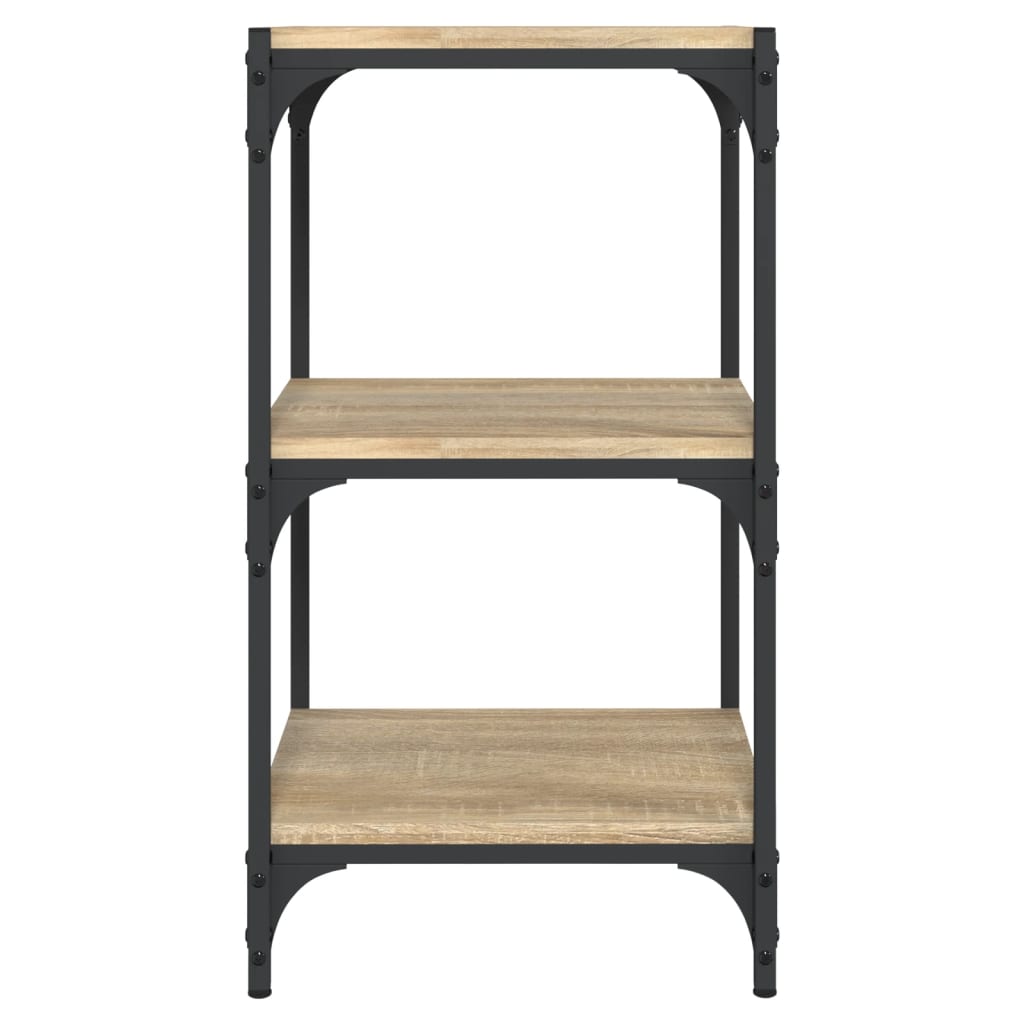 vidaXL Βιβλιοθήκη Sonoma Δρυς 40x33x70,5 εκ. Επεξεργ. Ξύλο & Ατσάλι