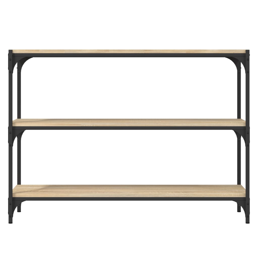 vidaXL Βιβλιοθήκη Sonoma Δρυς 100x33x70,5 εκ. Επεξεργ. Ξύλο & Ατσάλι