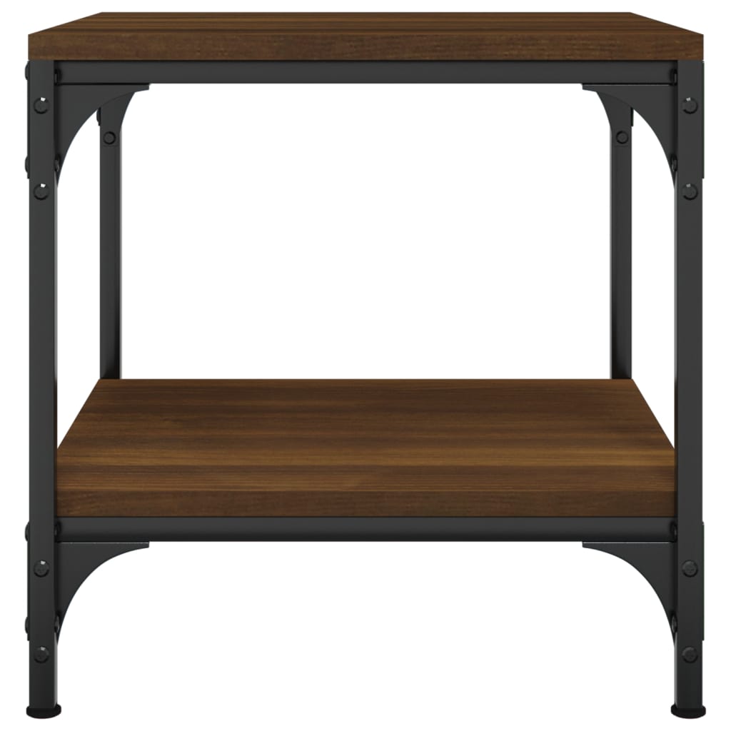 vidaXL Τραπεζάκια Σαλονιού 2 τεμ Καφέ Δρυς 40x40x40 εκ. Επεξ. Ξύλο