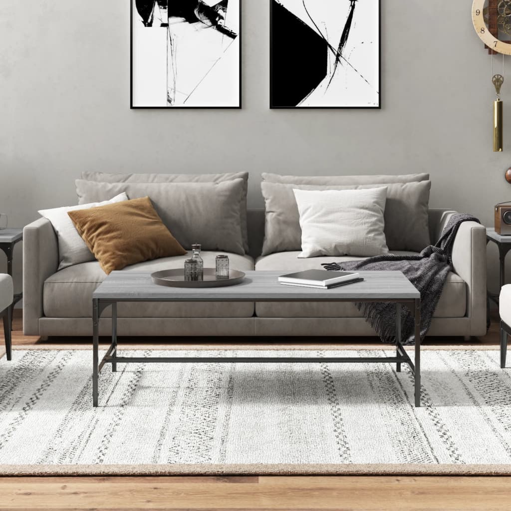 vidaXL Τραπεζάκι Σαλονιού Γκρι Sonoma 80x50x35 εκ.Επεξεργασμένο Ξύλο