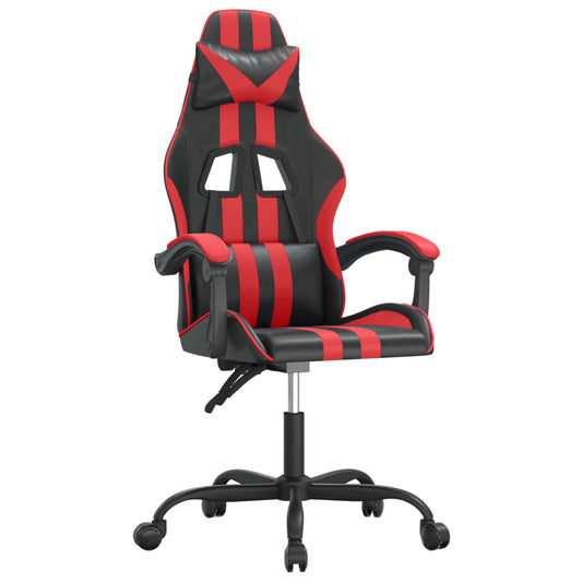 vidaXL Καρέκλα Gaming Περιστρεφόμενη Μαύρη/Κόκκινη από Συνθετικό Δέρμα