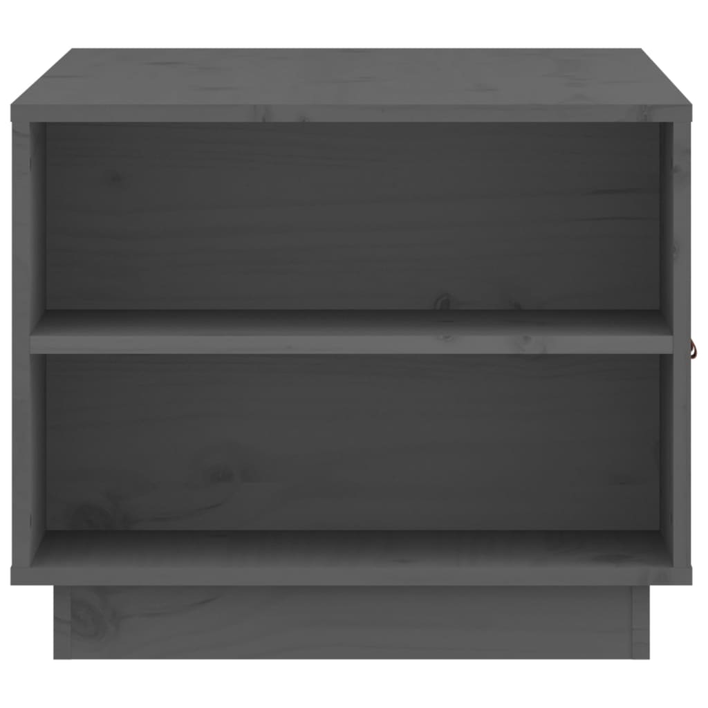 vidaXL Τραπεζάκι Σαλονιού Γκρι 100x50x41 εκ. Μασίφ Ξύλο Πεύκου