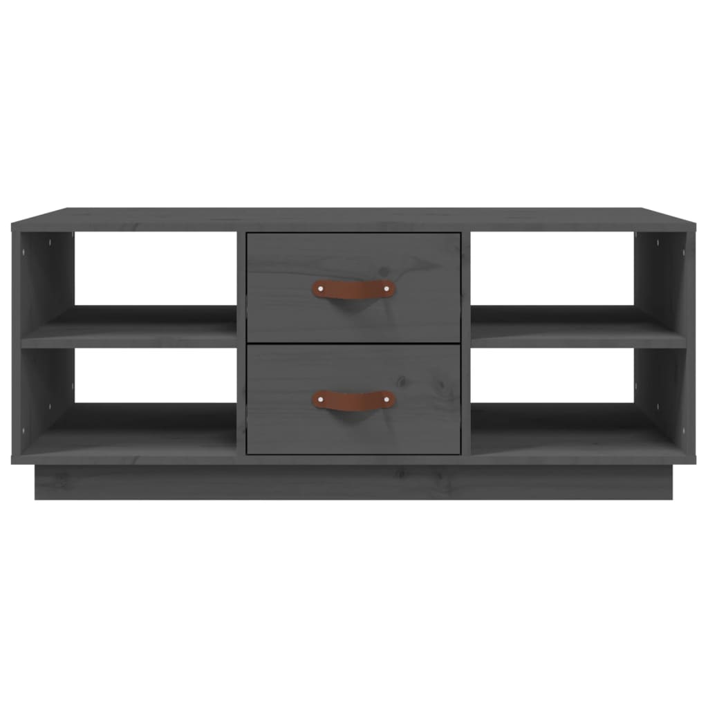 vidaXL Τραπεζάκι Σαλονιού Γκρι 100x50x41 εκ. Μασίφ Ξύλο Πεύκου