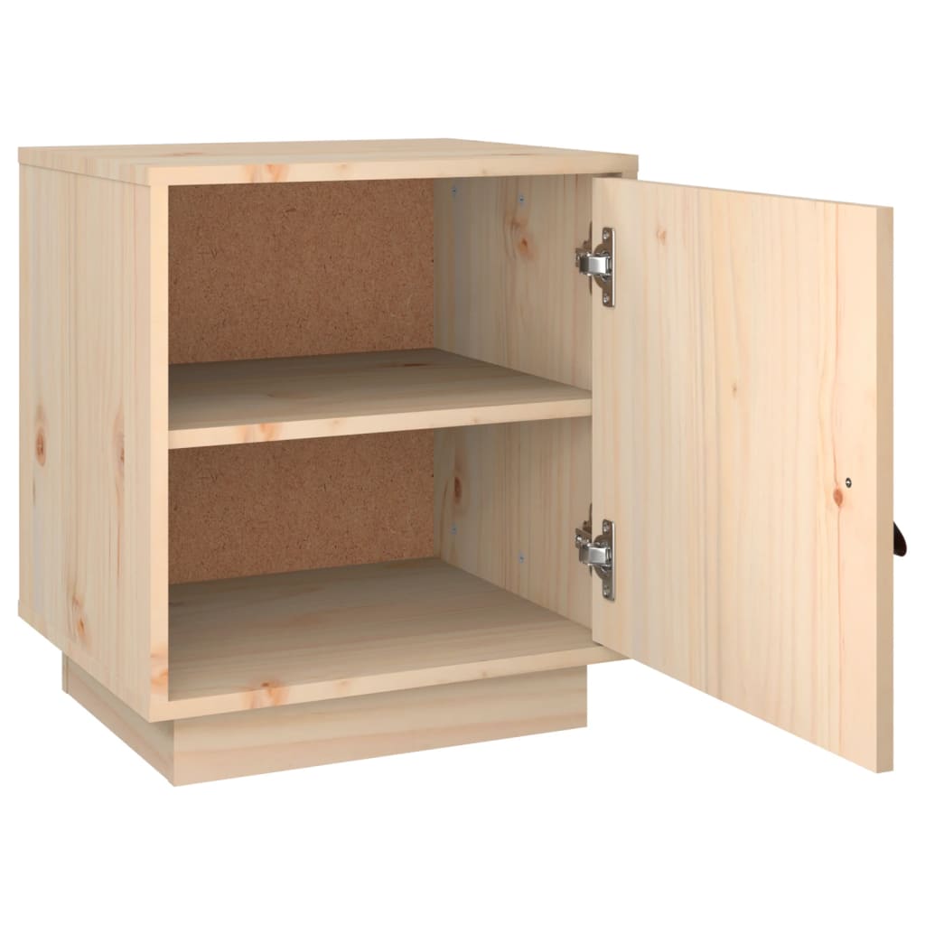 vidaXL Κομοδίνο 40 x 34 x 45 εκ. από Μασίφ Ξύλο Πεύκου