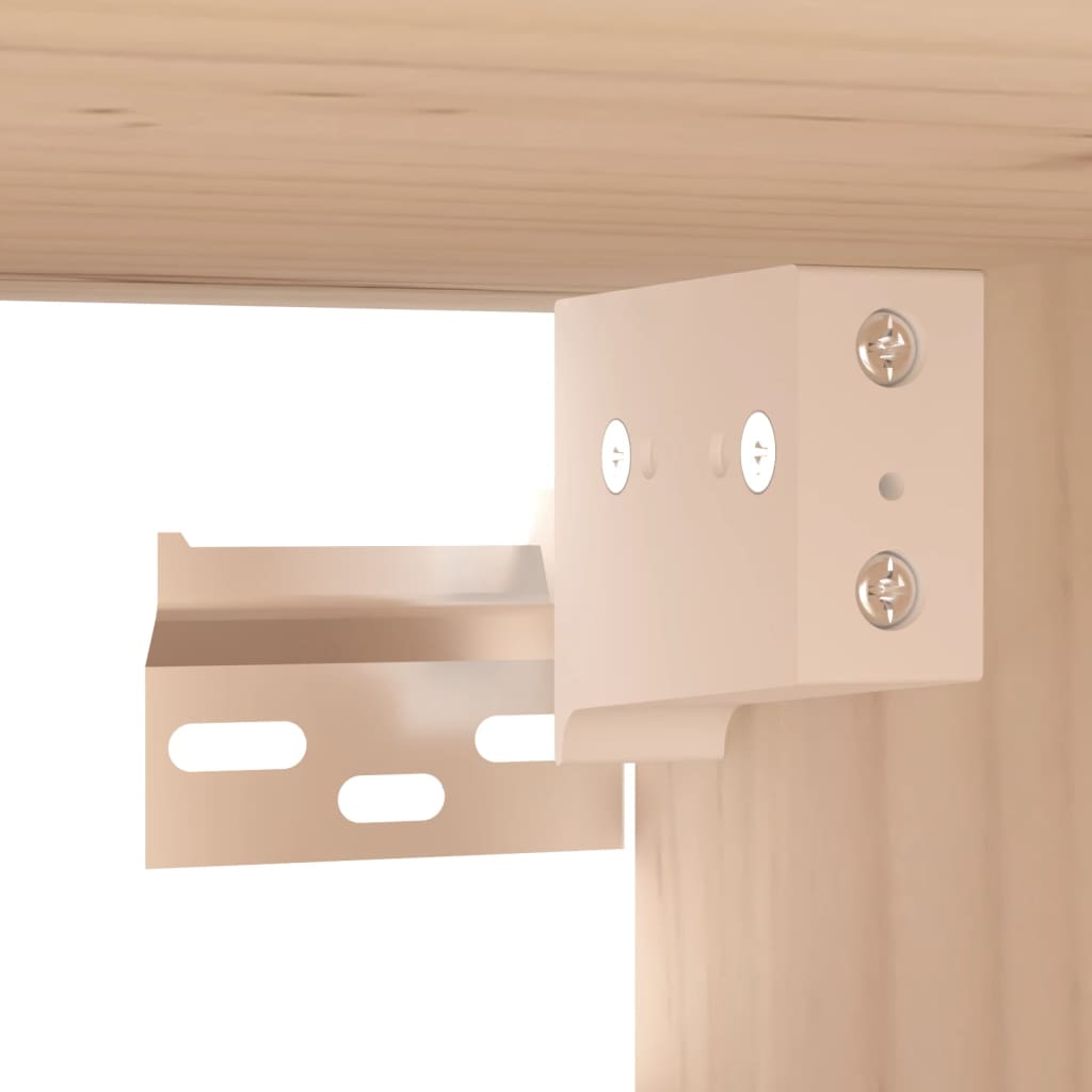 vidaXL Ντουλάπι Τοίχου 80 x 30 x 30 εκ. από Μασίφ Ξύλο Πεύκου