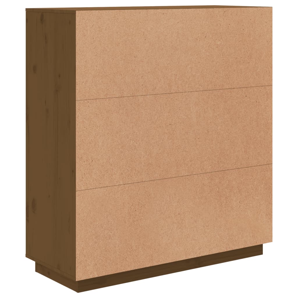 vidaXL Ντουλάπι Ψηλό Καφέ Μέλι 100x40x108,5 εκ. από Μασίφ Ξύλο Πεύκου