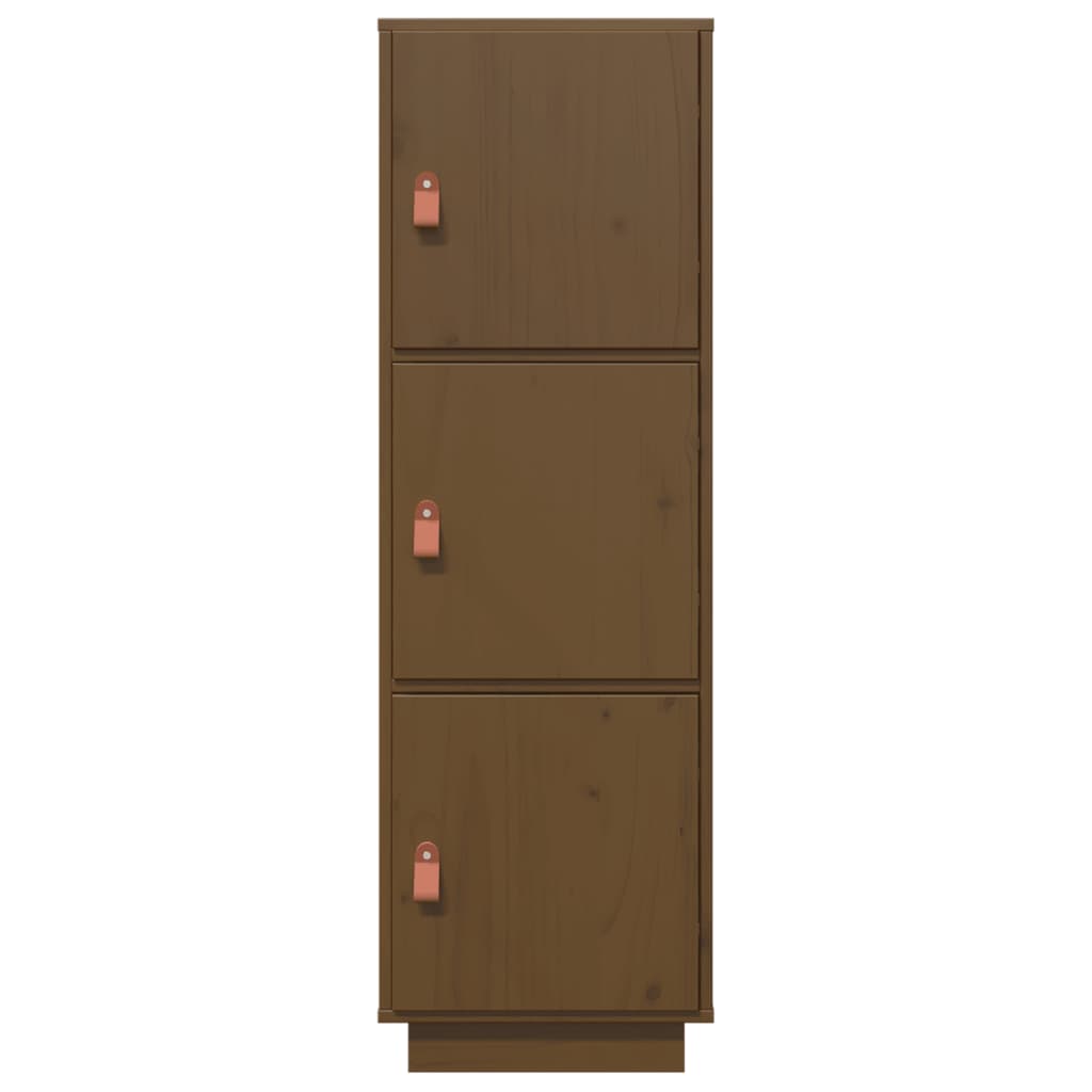 vidaXL Ντουλάπι Ψηλό Καφέ Μέλι 34x40x108,5 εκ. από Μασίφ Ξύλο Πεύκου