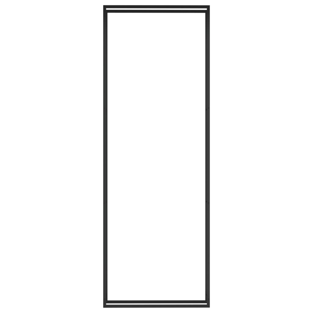 vidaXL Ραφιέρα Καυσόξυλων Ματ Μαύρο 110x28x312 εκ. Ατσάλι