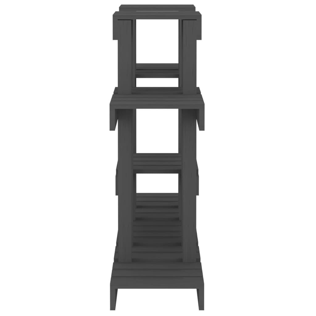 vidaXL Βάση Γλάστρας Γκρι 104,5x25x77,5 εκ. από Μασίφ Ξύλο Πεύκου