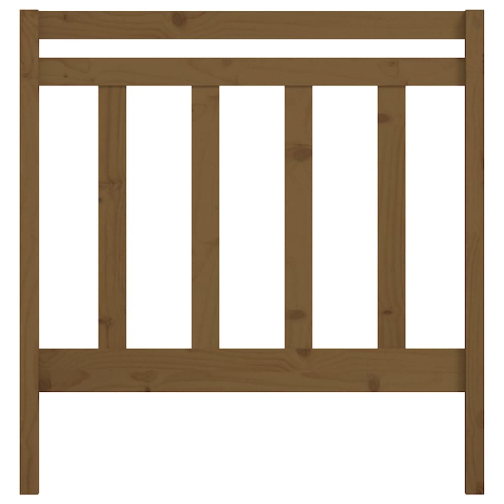 vidaXL Κεφαλάρι Κρεβατιού Μελί 95x4x100 εκ. από Μασίφ Ξύλο Πεύκου