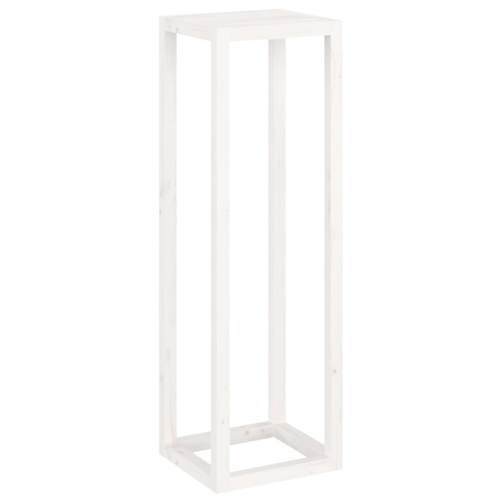 vidaXL Σετ Βάση Φυτών 3 Τεμαχίων από Λευκό Μασίφ Ξύλο Πεύκου