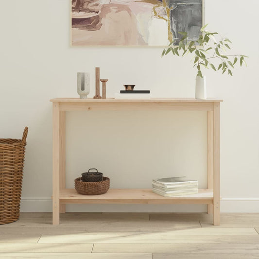 vidaXL Τραπέζι Κονσόλα 110 x 40 x 80 εκ. από Μασίφ Ξύλο Πεύκου