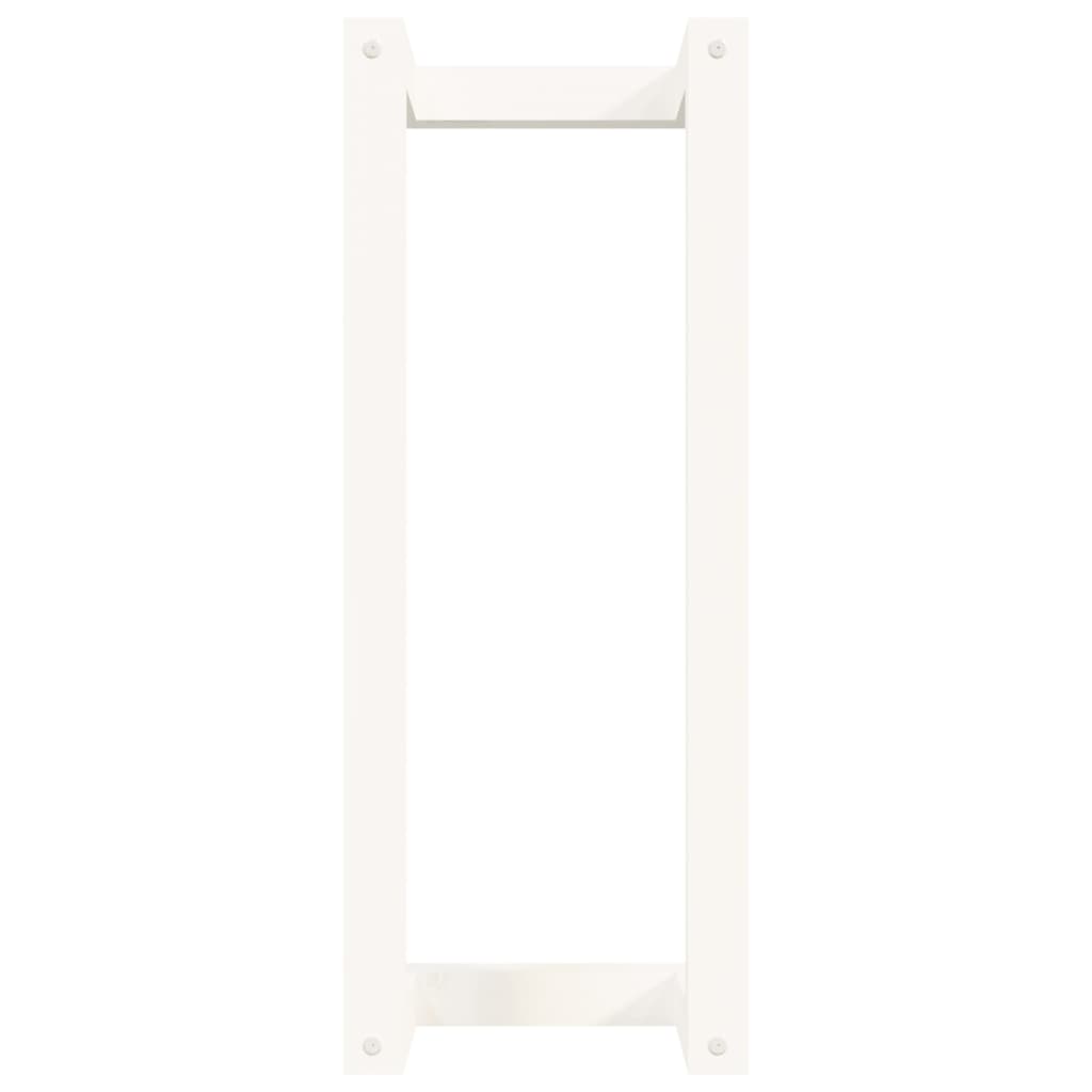 vidaXL Πετσετοκρεμάστρα Λευκή 23x18x60 εκ. από Μασίφ Ξύλο Πεύκου
