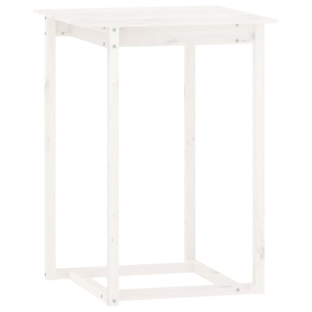 vidaXL Σετ Επίπλων Μπαρ 5 Τεμαχίων Λευκό από Μασίφ Ξύλο Πεύκου