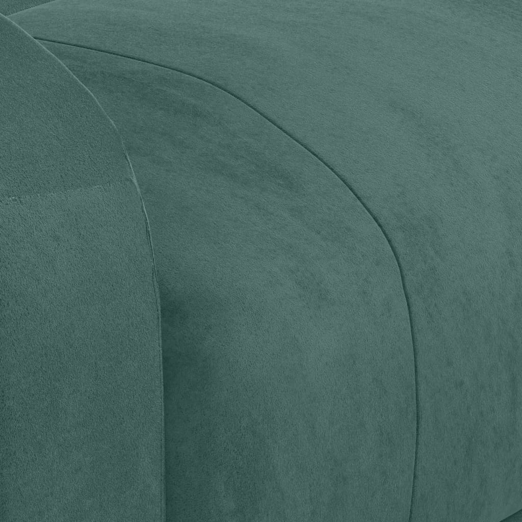 vidaXL Πολυθρόνα με Ανύψωση Πράσινη Υφασμάτινη