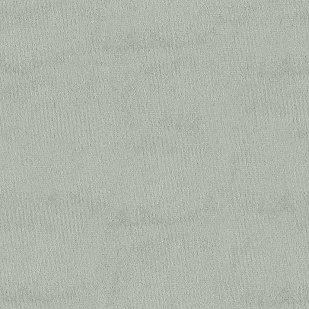 vidaXL Σκαμπό Αποθήκευσης Ανοιχτό Γκρι 110 x 45 x 49 εκ. Βελούδινο