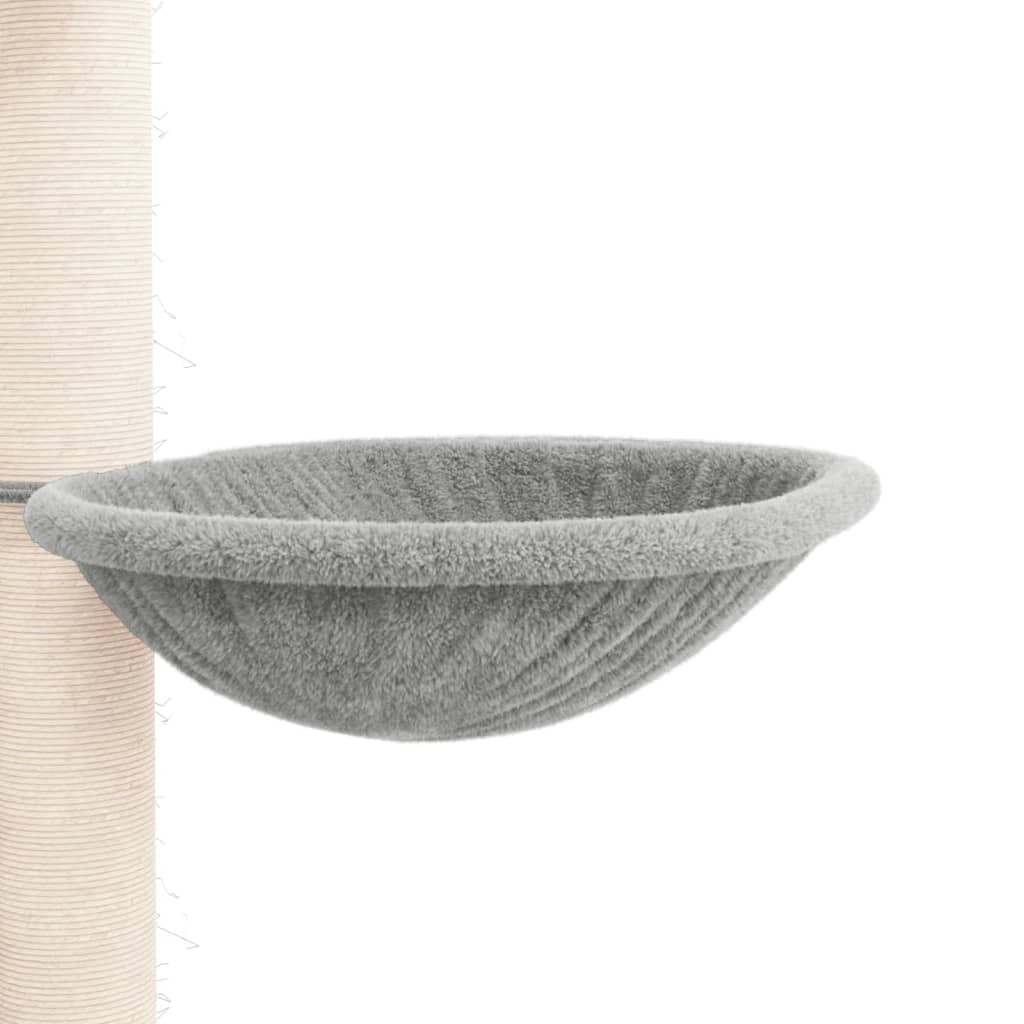 vidaXL Γατόδεντρο Πάτωμα ως Οροφή Ανοιχτό Γκρι 258,5-284,5 εκ.