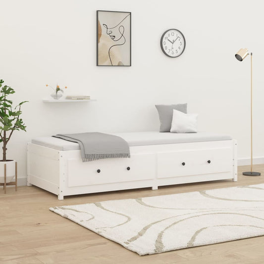 vidaXL Καναπές Κρεβάτι Χωρίς Στρώμα Λευκό 80x200 εκ. Μασίφ Ξύλο Πεύκου