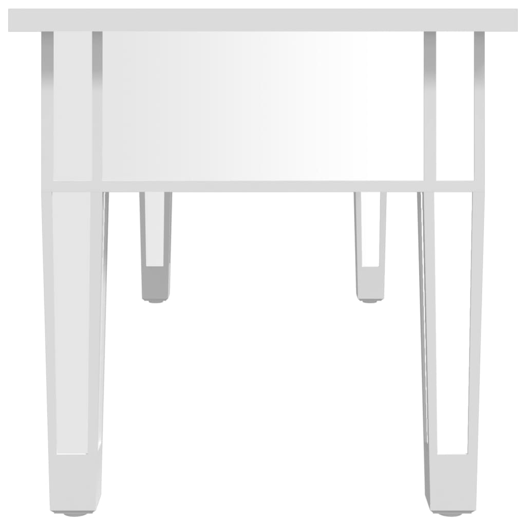 vidaXL Τραπεζάκι Σαλονιού Καθρέφτης 106x45x45 εκ. Επεξ. Ξύλο & Γυαλί