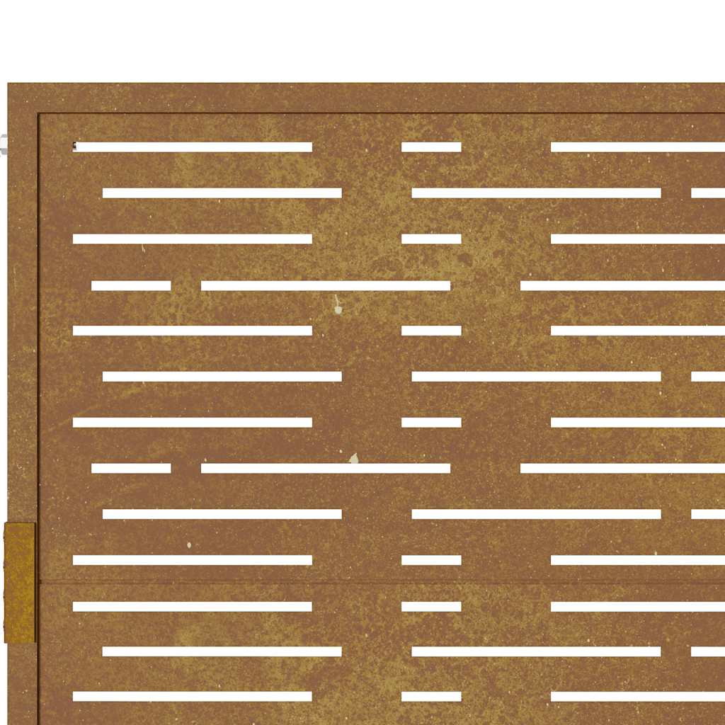 vidaXL Πόρτα Κήπου Τετράγωνη 100x150 εκ. από Ατσάλι Corten