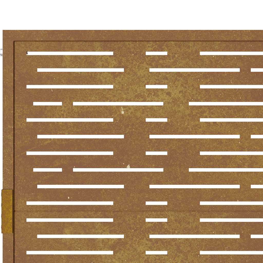 vidaXL Πόρτα Κήπου Τετράγωνη 100 x 175 εκ. από Ατσάλι Corten