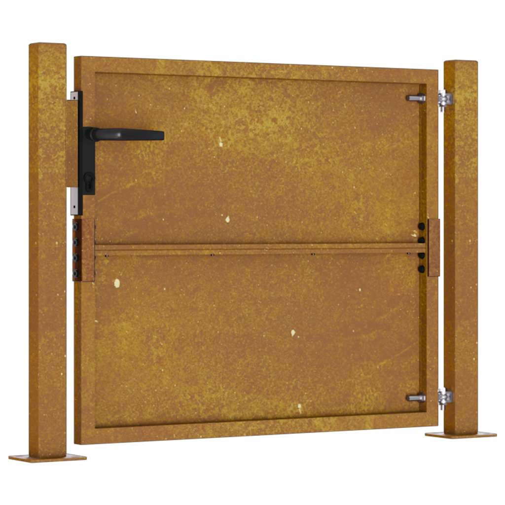 vidaXL Πόρτα Κήπου από Ατσάλι Corten 100x75 εκ.