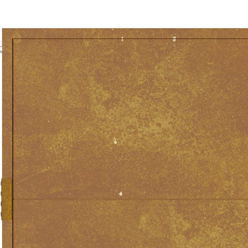 vidaXL Πόρτα Κήπου από Ατσάλι Corten 100x75 εκ.