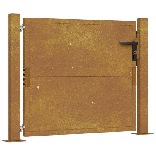 vidaXL Πόρτα Κήπου 100x100 εκ. από Ατσάλι Corten