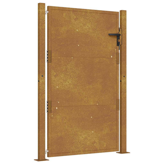 vidaXL Πόρτα Κήπου 100x125 εκ. από Ατσάλι Corten