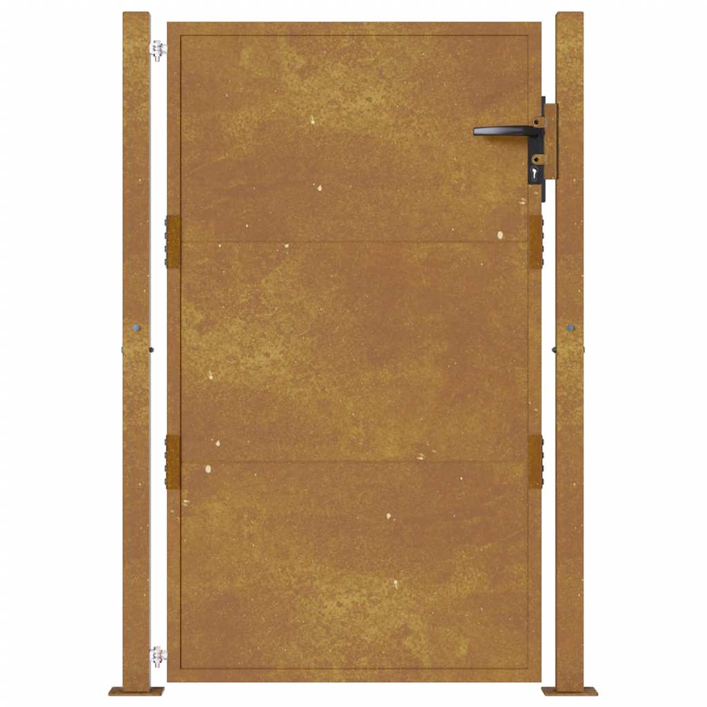 vidaXL Πόρτα Κήπου 100x125 εκ. από Ατσάλι Corten
