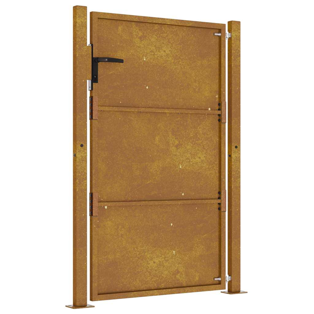 vidaXL Πόρτα Κήπου 100x125 εκ. από Ατσάλι Corten