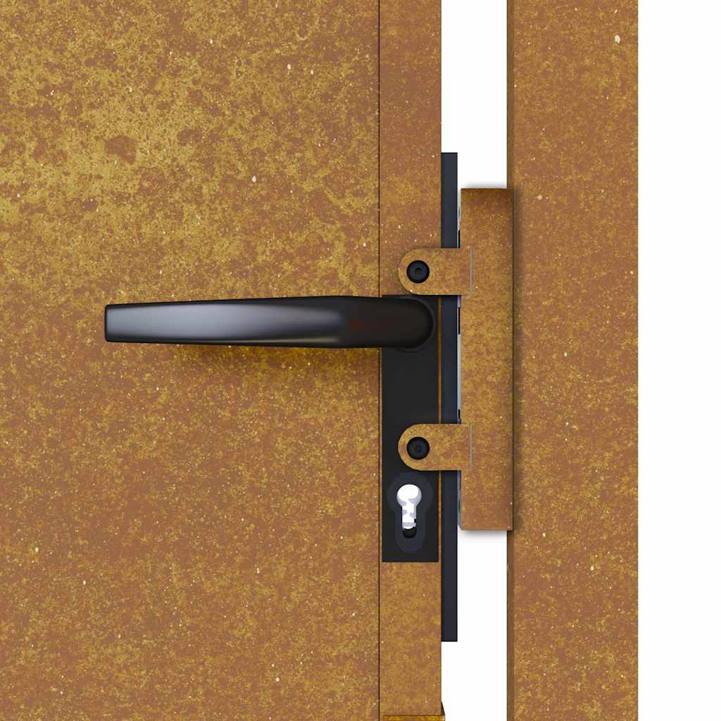 vidaXL Πόρτα Κήπου 100x125 εκ. από Ατσάλι Corten