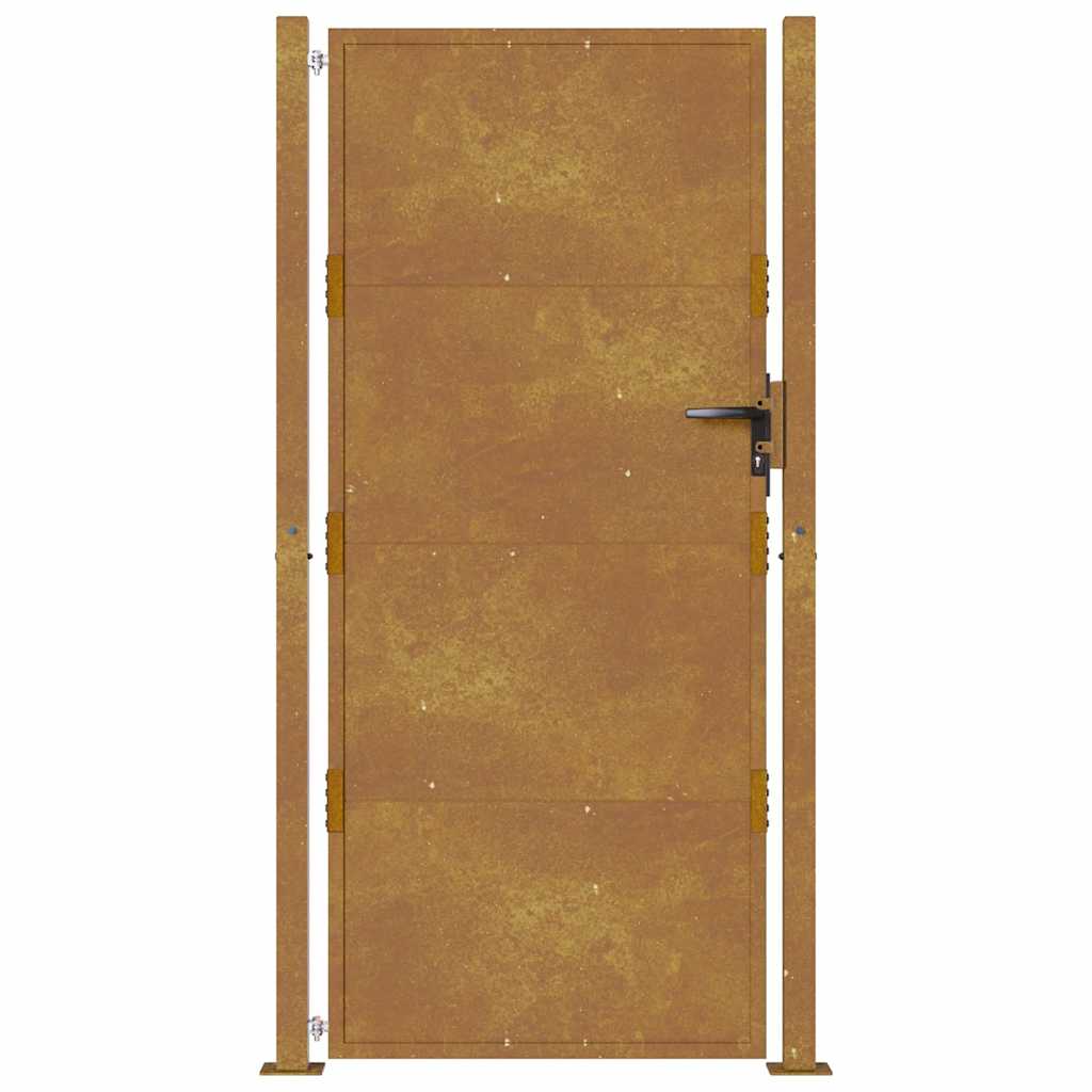 vidaXL Πόρτα Κήπου 100x175 εκ. από Ατσάλι Corten