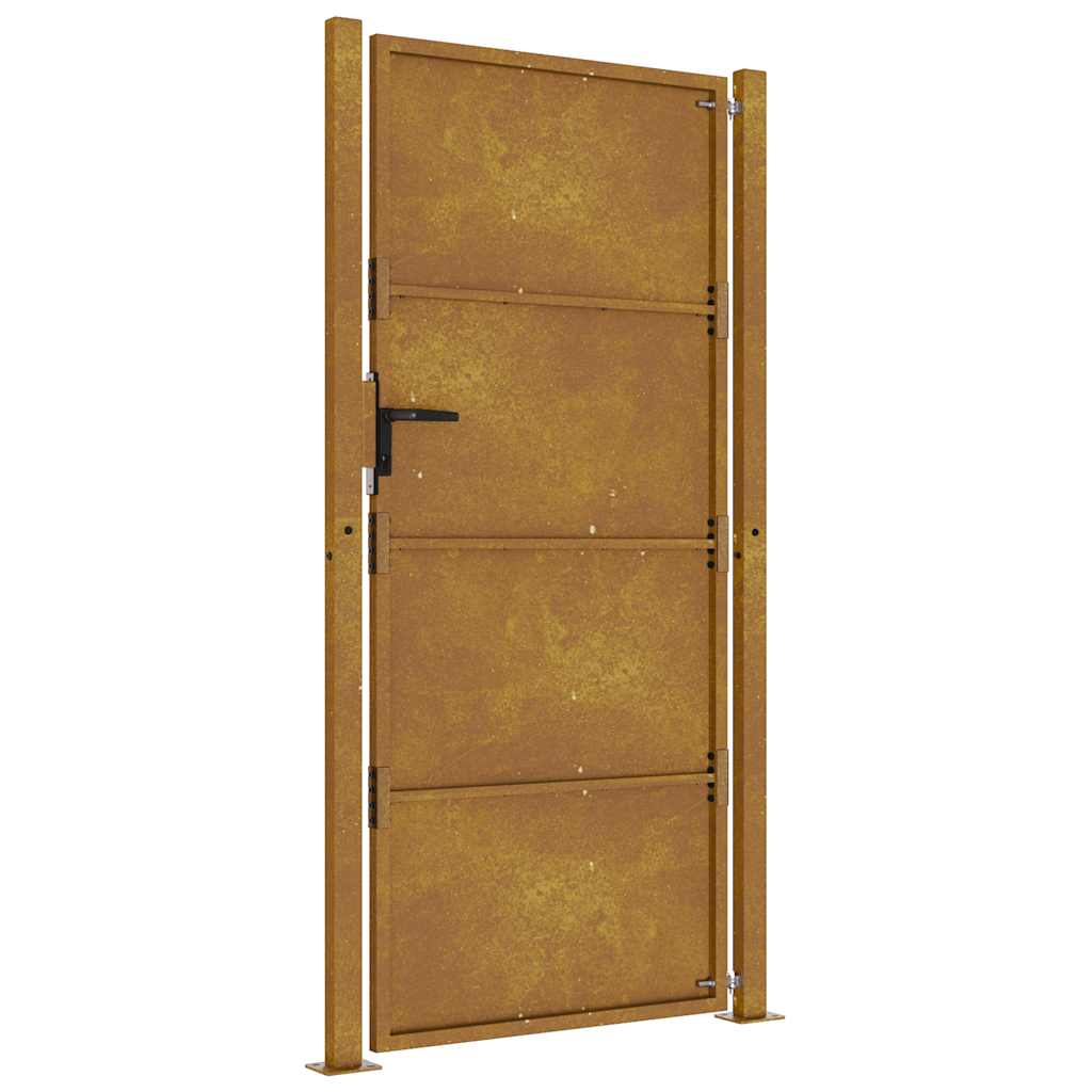 vidaXL Πόρτα Κήπου 100x200 εκ. από Ατσάλι Corten