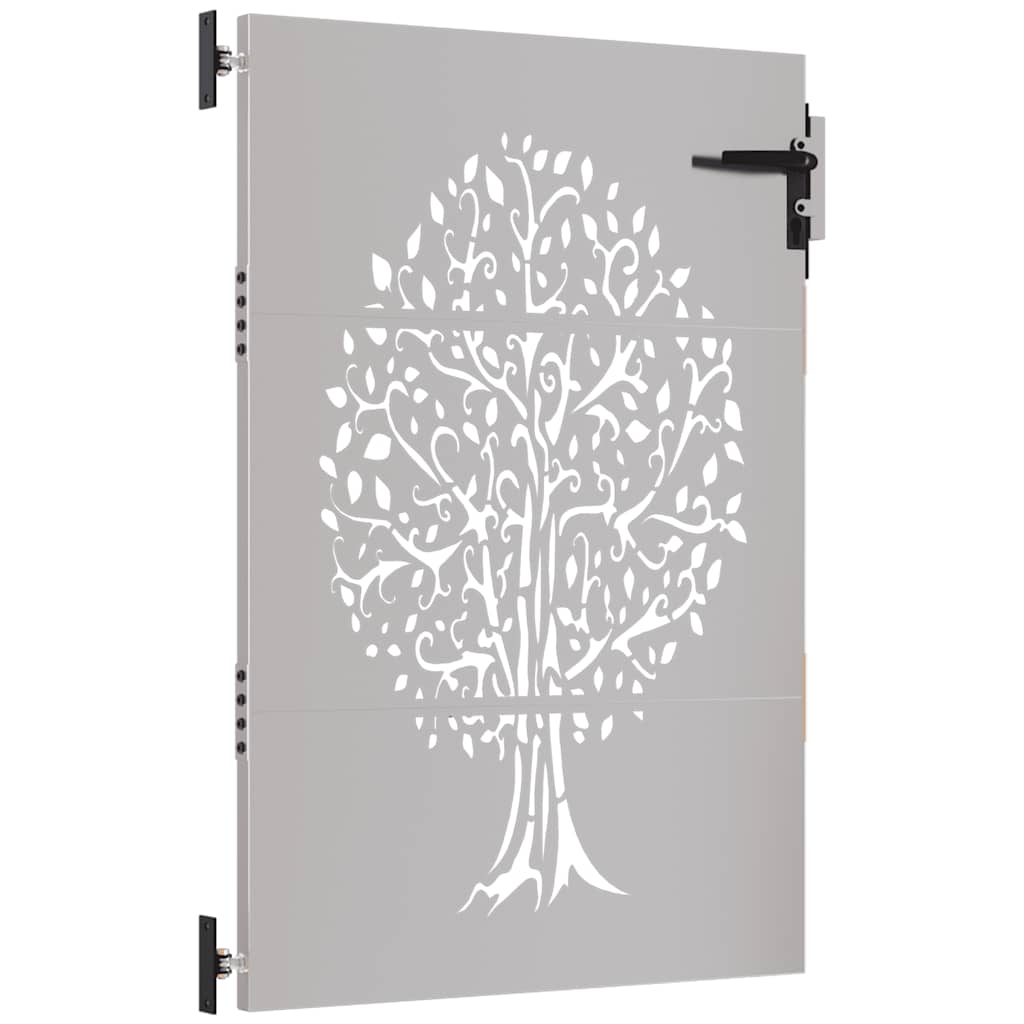 vidaXL Πύλη Κήπου με Σχέδιο Δέντρου 85 x 125 εκ. από Ατσάλι Corten