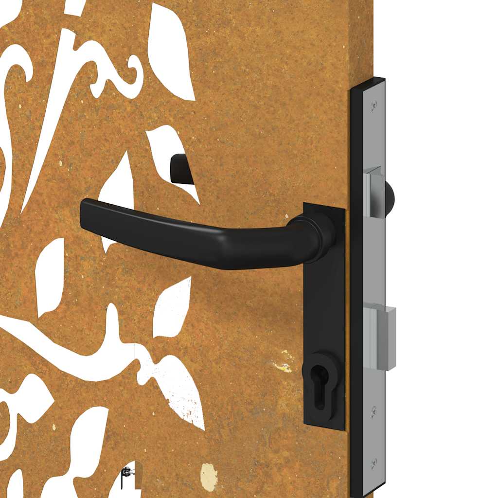 vidaXL Πύλη Κήπου με Σχέδιο Δέντρο 85 x 200 εκ. από Ατσάλι Corten