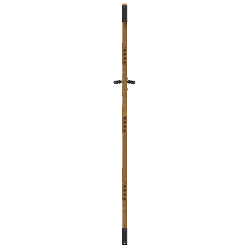 vidaXL Πόρτα Κήπου με Σχέδιο Χόρτου από Ατσάλι Corten 85x175 εκ.