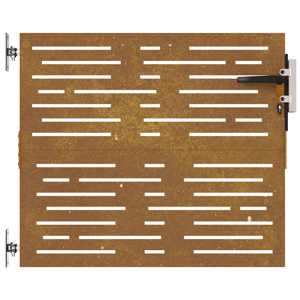 vidaXL Πύλη Κήπου με Τετράγωνο Σχέδιο 85 x 100 εκ. από Ατσάλι Corten