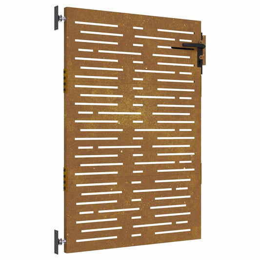 vidaXL Πόρτα Κήπου Τετράγωνη 85x125 εκ. από Ατσάλι Corten