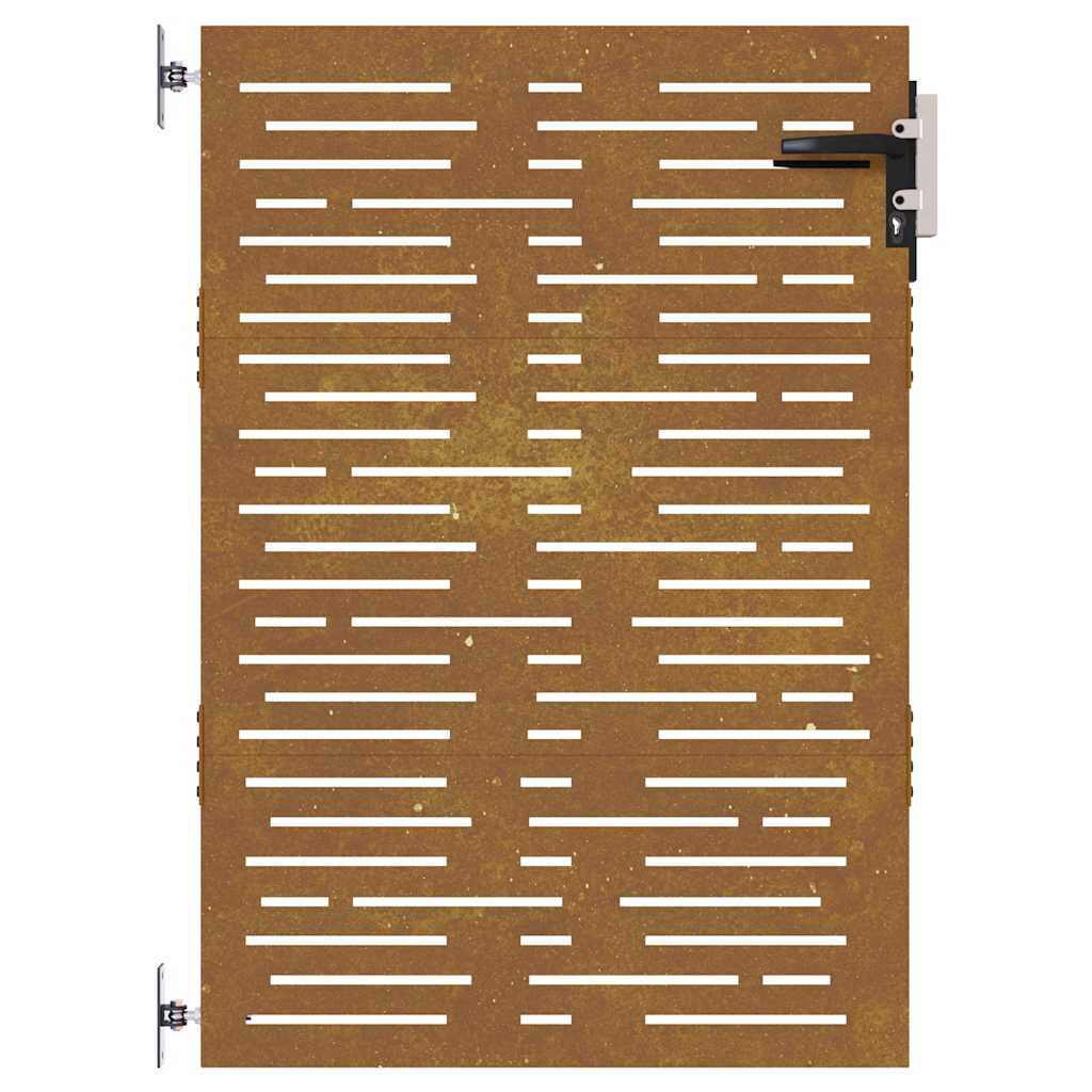 vidaXL Πύλη Κήπου με Τετράγωνο Σχέδιο 85 x 125 εκ. από Ατσάλι Corten